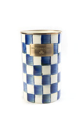 Royal Check Utensil Holder