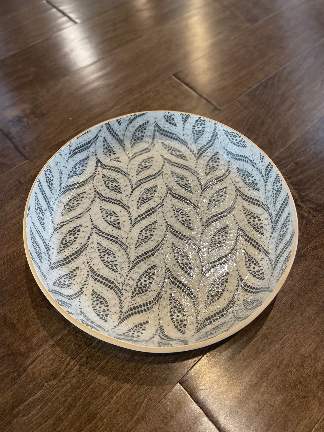 Cocktail Tray Large Paisley Charcoal