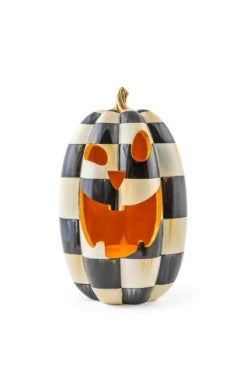 Courtly Check Illuminated Jack O'Lantern Tall