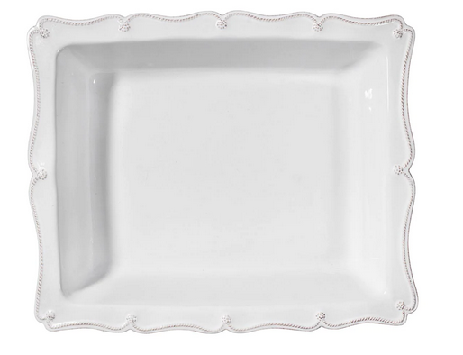 Berry & Thread Whitewash 17" Rectangular Baker