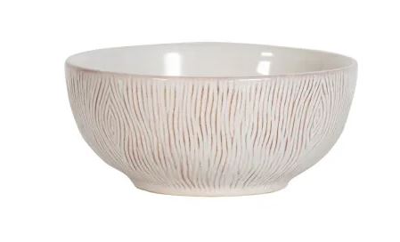 Blenheim Oak Whitewash Cereal/Ice Cream Bowl