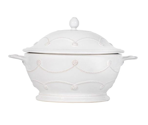 Berry & Thread Whitewash Lidded Casserole