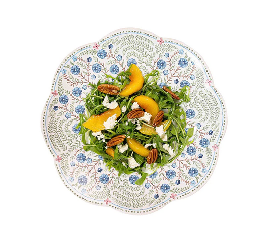 Villa Seville Scalloped Salad/Dessert Plate - Chambray