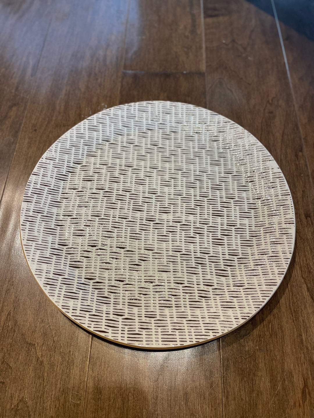 Rattan Chestnut Dinner Plate