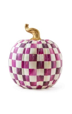 Plum Check Pumpkin Large