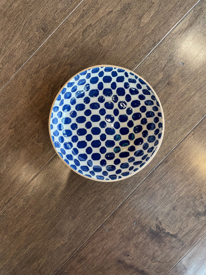 Fruit/Dessert Bowl Dot Cobalt