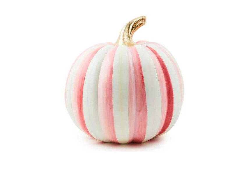 Bubblegum Pink Stripe Pumpkin Medium