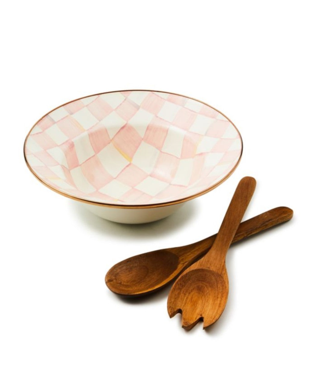 Rosy Check Salad Serving Set