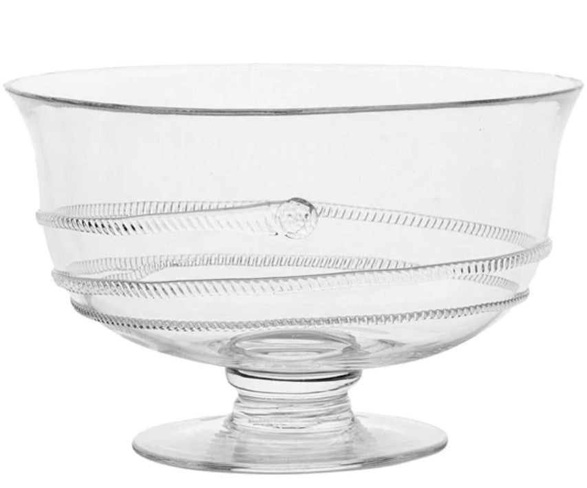 Amalia 10" Footed Bowl - Clear