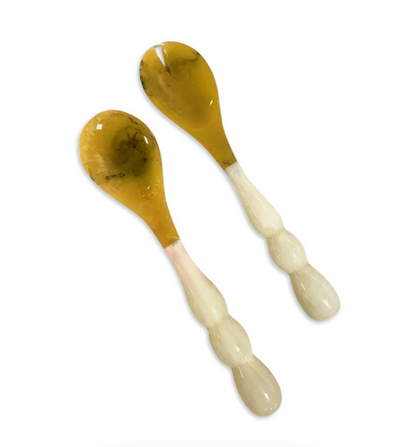 RESIN Rio Bubble Salad Servers - White