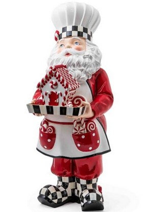 Peppermint Chef Santa Figure