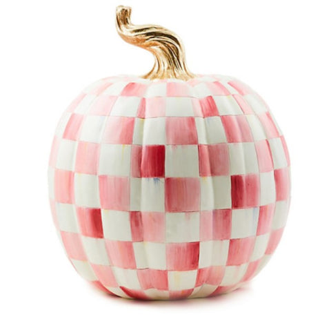 Bubblegum Pink Check Pumpkin Large