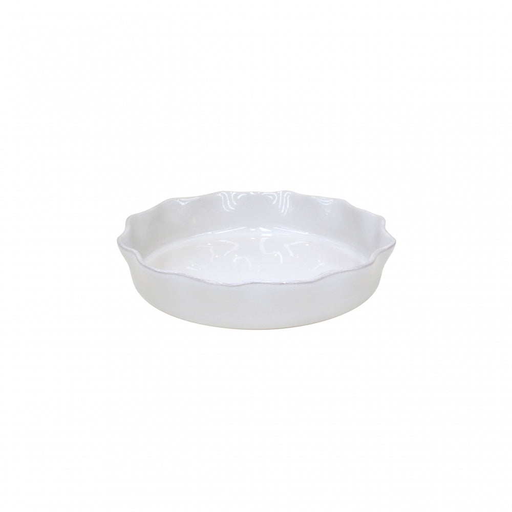 Ruffled Pie Dish White Cook & Host