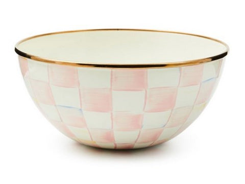 Rosy Check Enamel Everyday Bowl Small