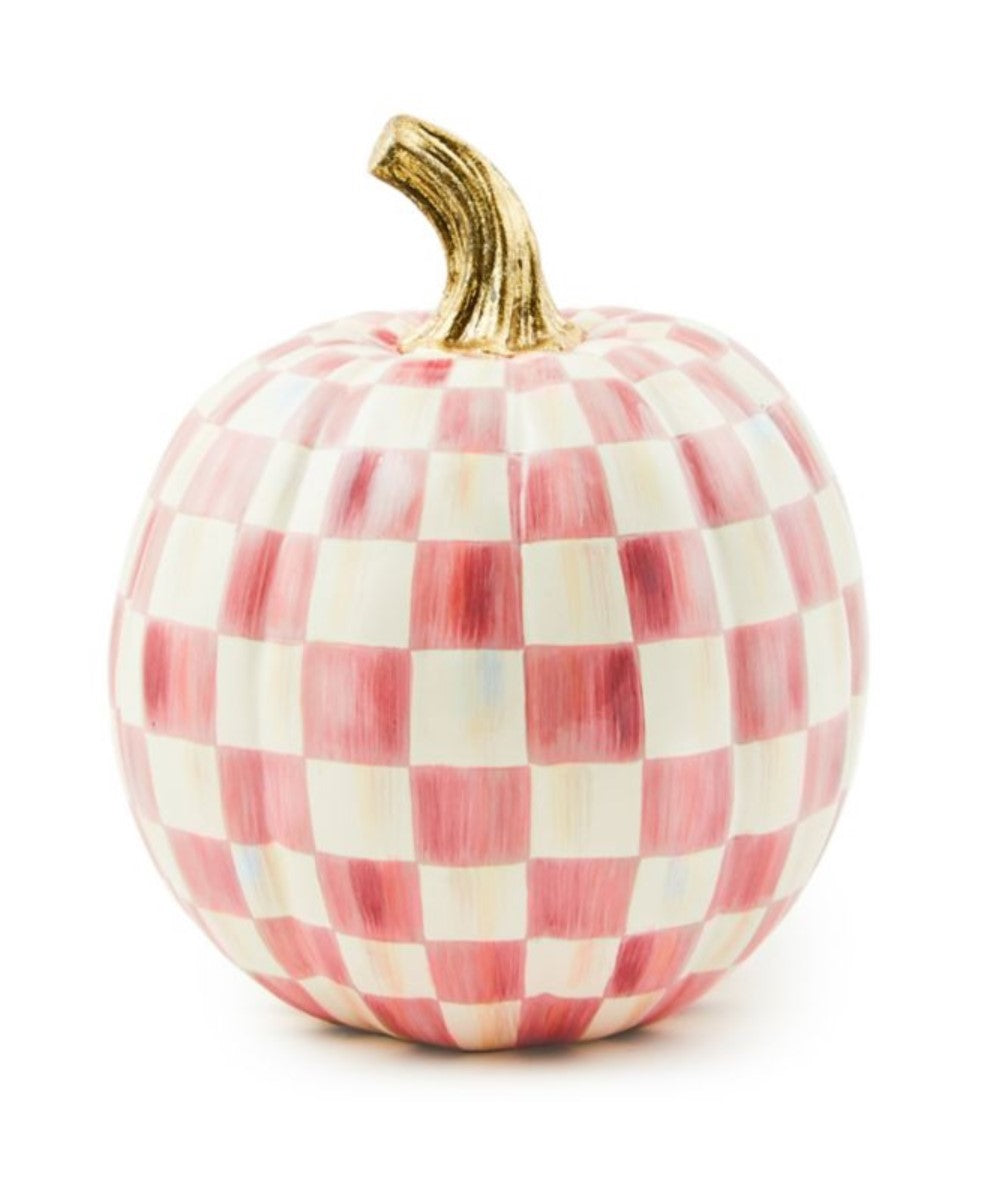 Bubblegum Pink Check Pumpkin Small