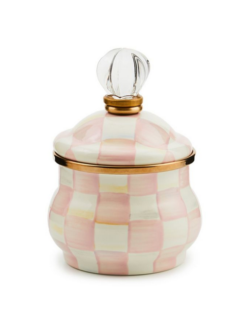 Rosy Check Lidded Sugar Bowl