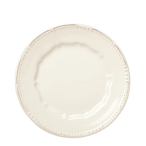 Isabella Plain Salad Plate-Ivory