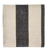 Urban Stripe Napkin Black