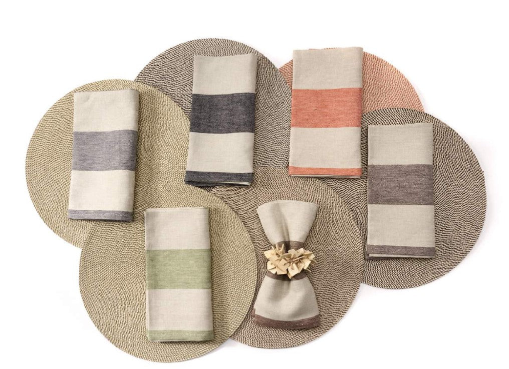 Urban Stripe Napkin Slate