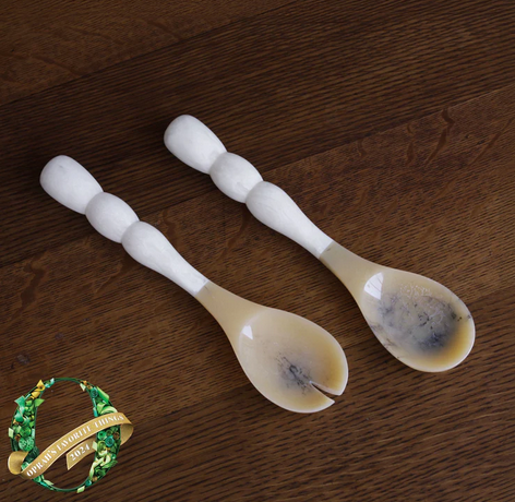 RESIN Rio Bubble Salad Servers - White