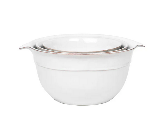 Puro Nesting Serving Bowls S/3 - Whitewash