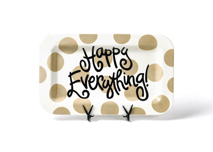 Neutral Dot Mini Rectangle Platter