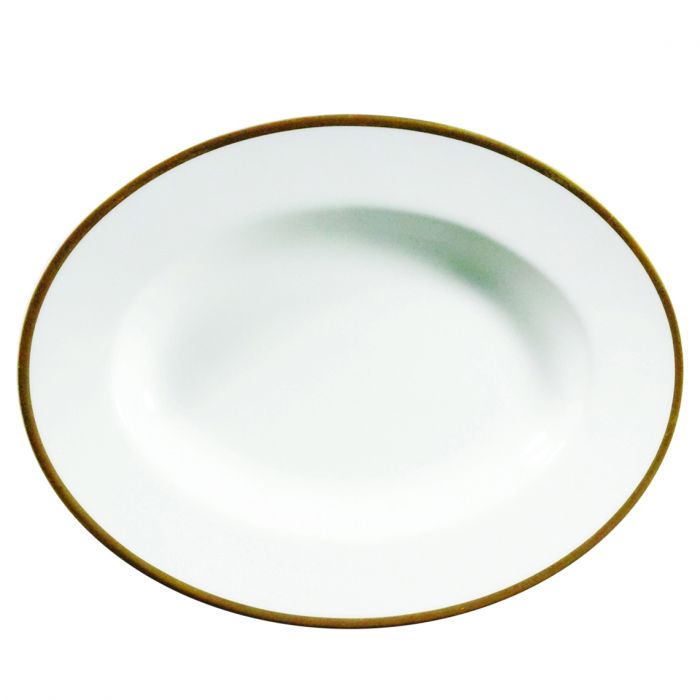 Comet Gold Oval Platter 9"