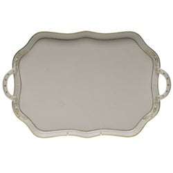 Rectangular Tray w/ Branch Handles