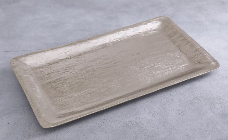 Sierra Modern Strie Long Rectangular Tray Gold