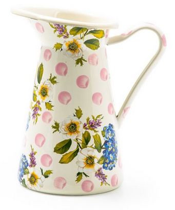 Wildflowers Enamel Medium Pitcher Pink