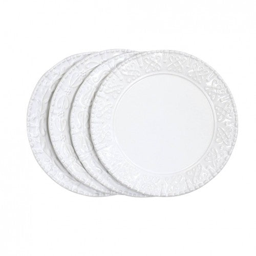 Historia Salad Plate Paperwhite Set of 4