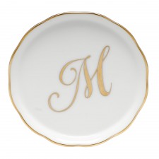 Coaster With Monogram "M"