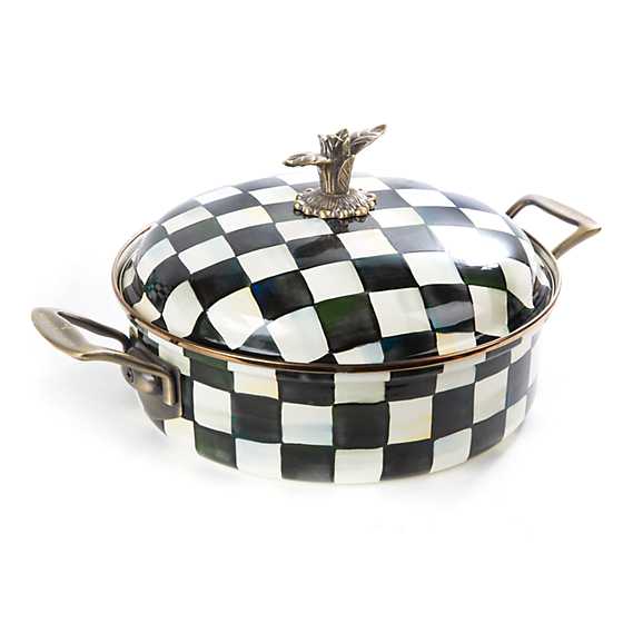 Courtly Check Enamel 5qt Casserole