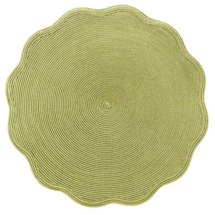 Moss & Canary Scalloped Placemat