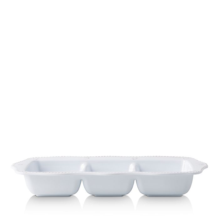 Berry & Thread Melamine Triple Section Server Whitewash