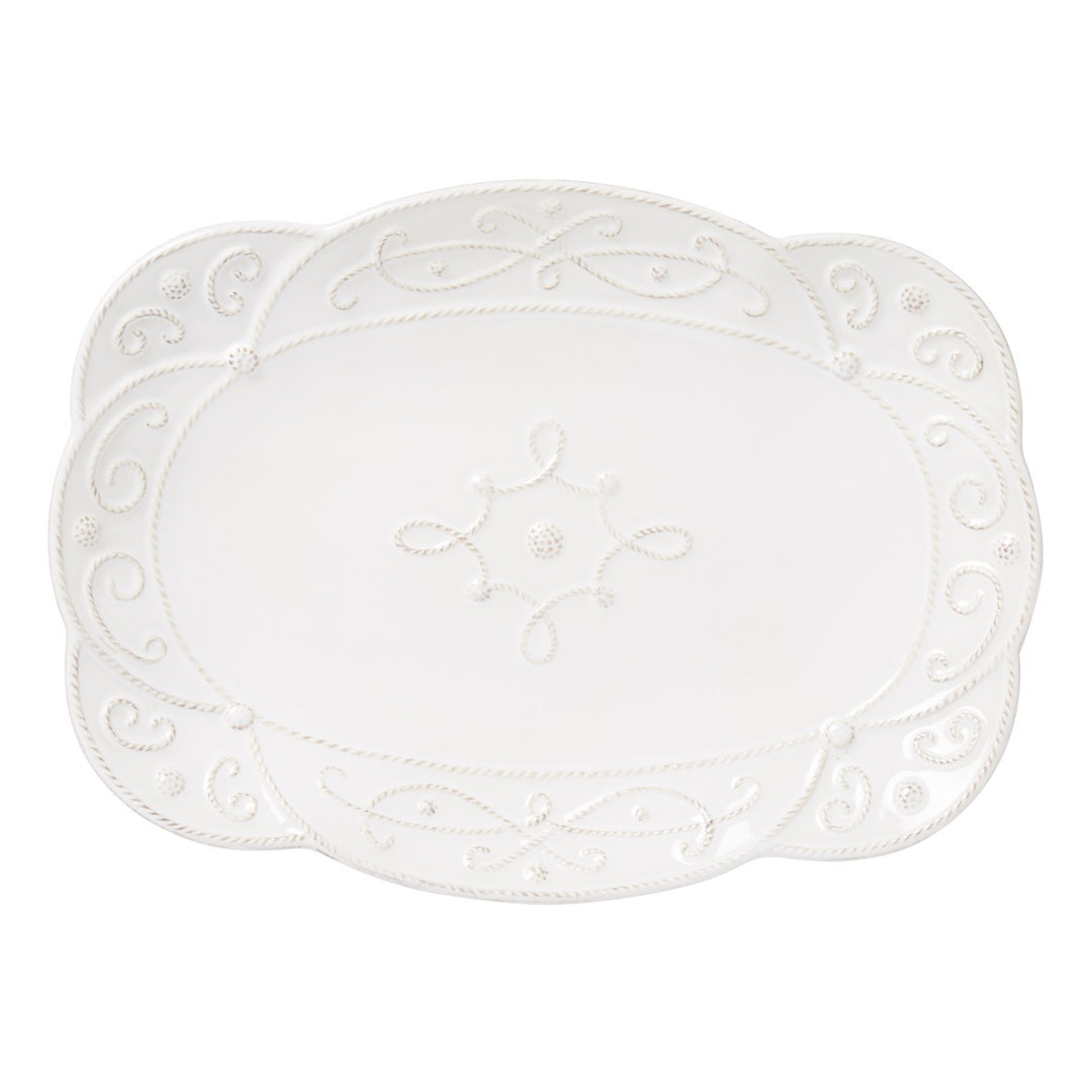 Jardins Du Monde Whitewash Medium 15" Platter