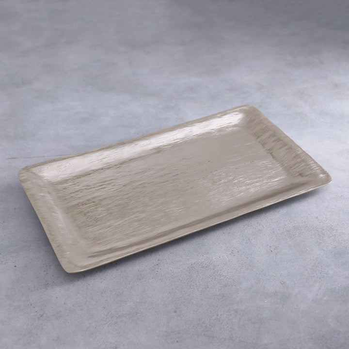 Sierra Modern Strie Long Rectangular Tray Gold