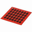 Lodge Square Trivet with Black Skillet Pattern Red