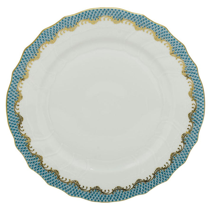 Fish Scale Service Plate Turquoise