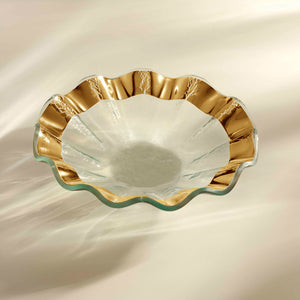 Ruffle Gold 7" Bowl