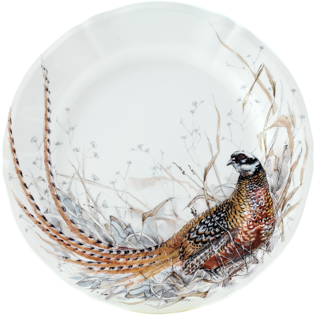 Sologne Dessert Plate Pheasant