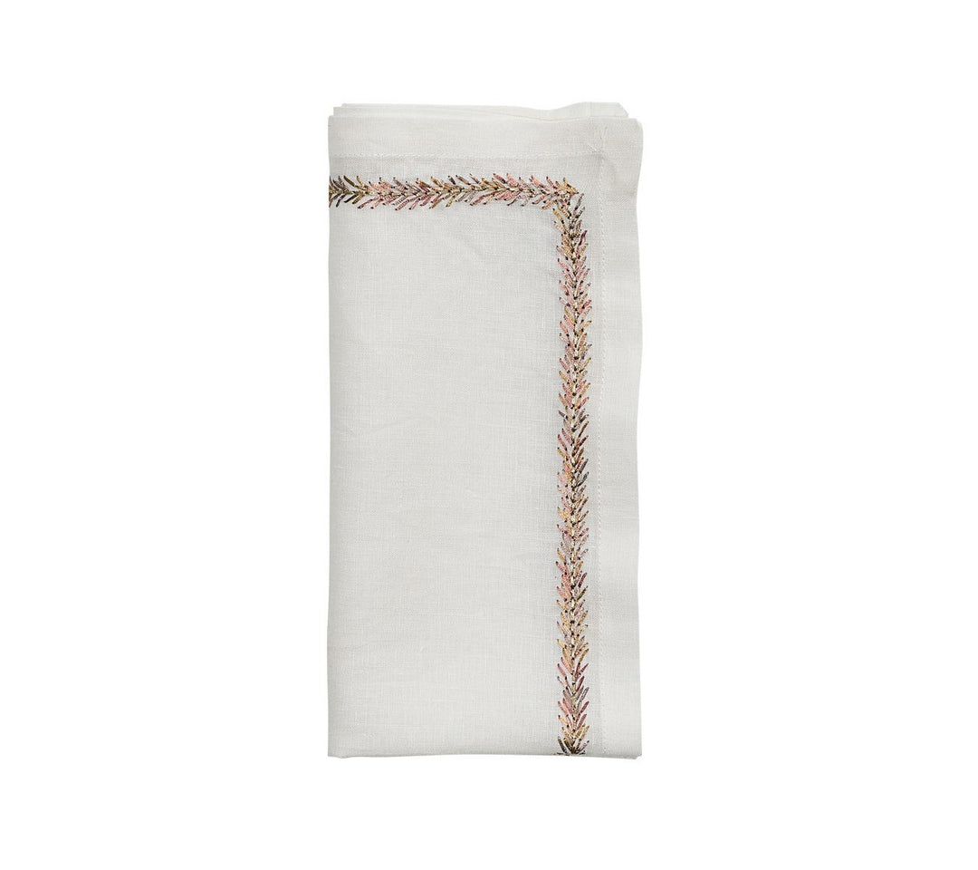 Kim Seybert Napkin Jardin White Multi