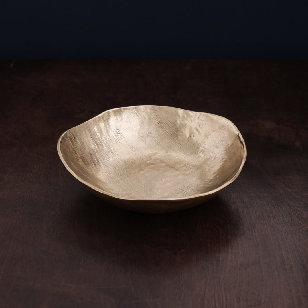 Sierra Modern Strie Large Bowl Gold